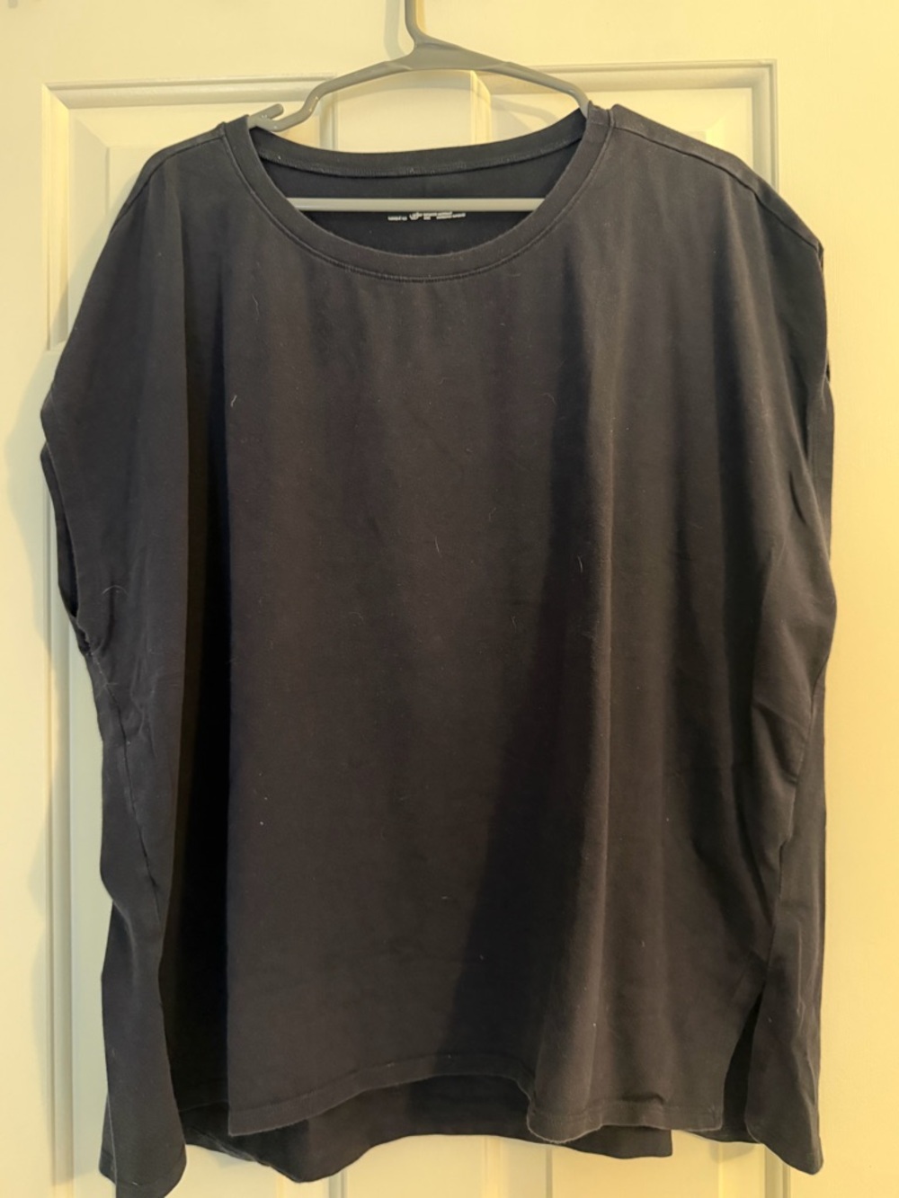Eileen Fisher Black Crewneck Short-Sleeve Tee